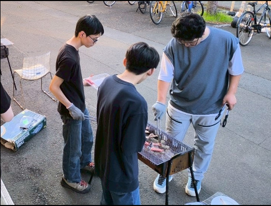 BBQ交流イベントの様子